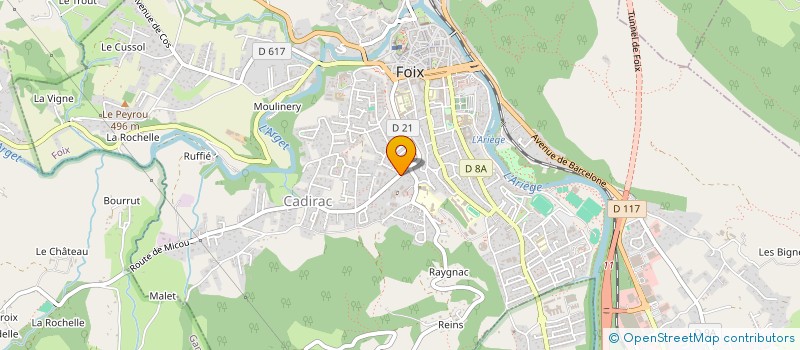 localisation de l'entreprise RESIDENCE BELLEVUE 1 à FOIX