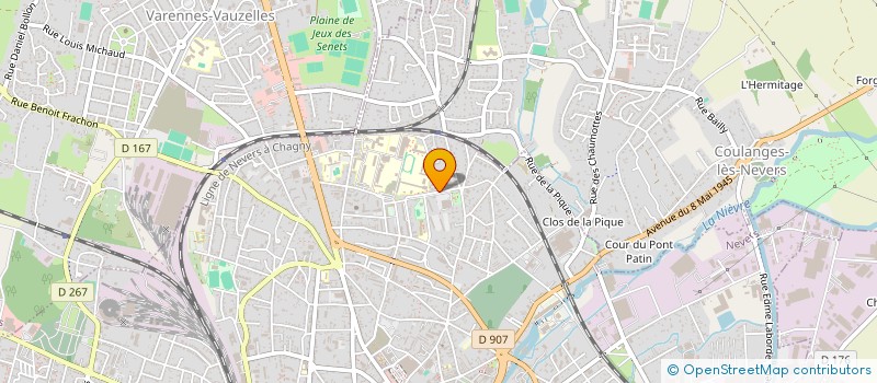 localisation de l'entreprise RESIDENCE BLERIOT à NEVERS