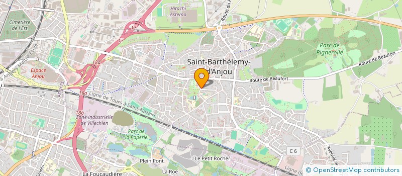 localisation de l'entreprise RESIDENCE BON AIR à SAINT-BARTHELEMY-D'ANJOU