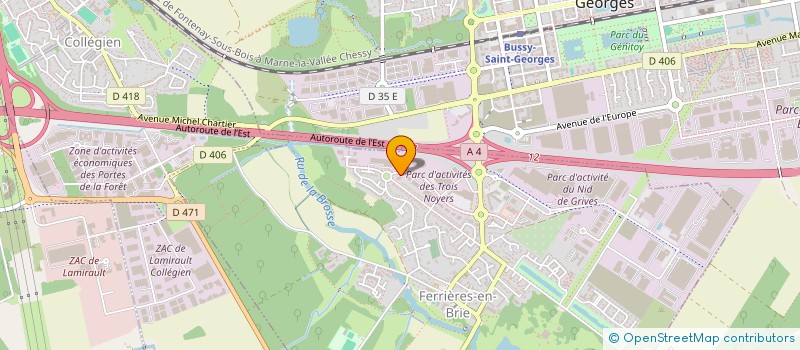 localisation de l'entreprise RESIDENCE BORMANI  FERRIERES-EN-BRIE