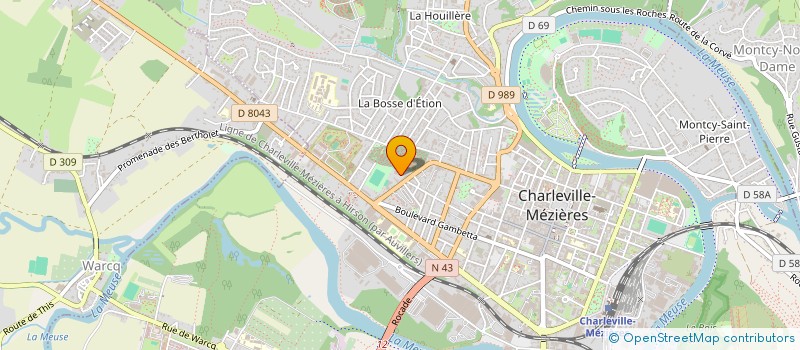 localisation de l'entreprise RESIDENCE BOUTET FLANDRE  CHARLEVILLE-MEZIERES