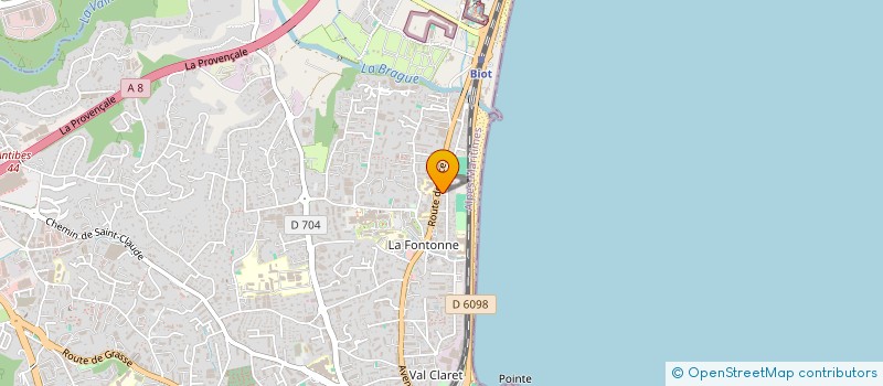 localisation de l'entreprise RESIDENCE BRISTOL à ANTIBES