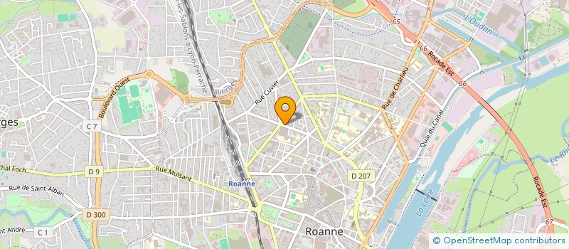 localisation de l'entreprise RESIDENCE BRULAS  ROANNE