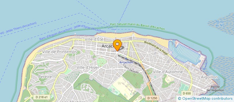 localisation de l'entreprise RESIDENCE CALYPSO  ARCACHON