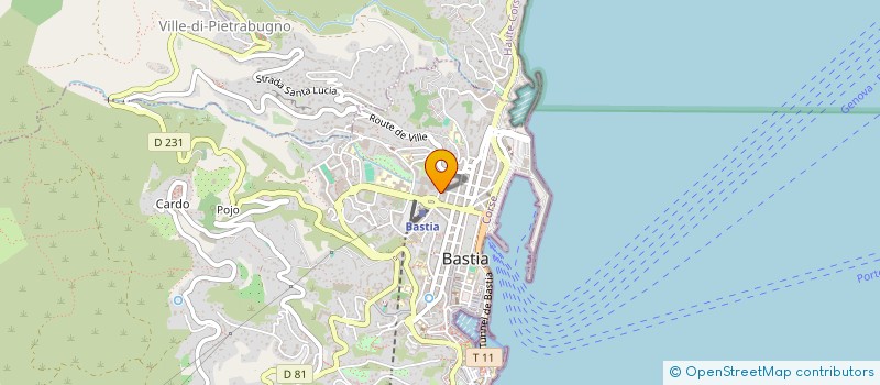 localisation de l'entreprise RESIDENCE CAPANELLE à BASTIA