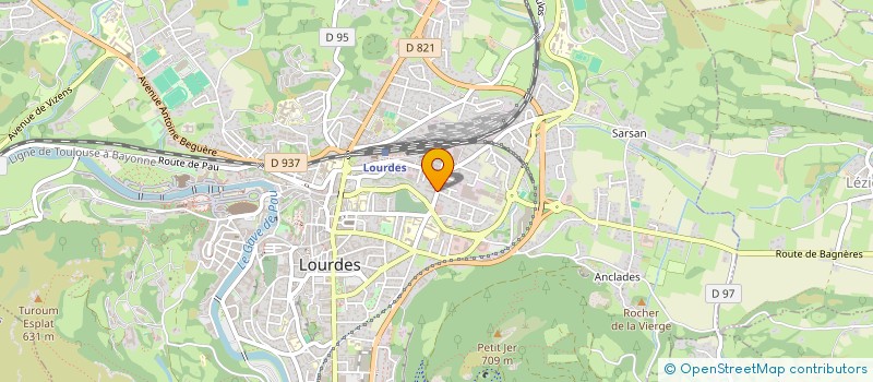 localisation de l'entreprise RESIDENCE CAPDANGELLE  LOURDES