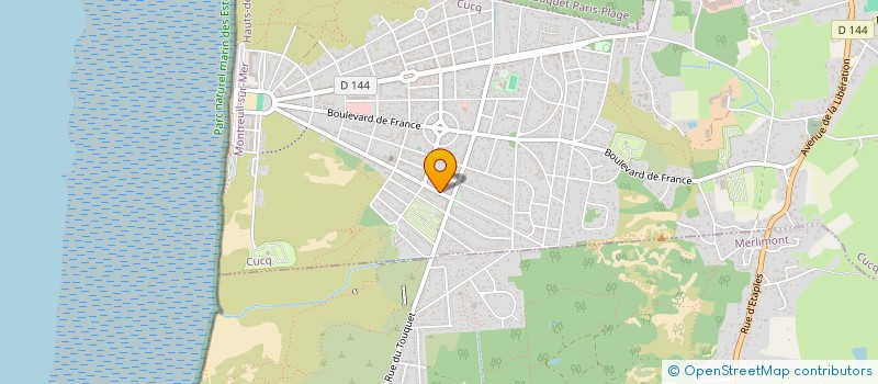 localisation de l'entreprise RESIDENCE CAPRICORNE  CUCQ