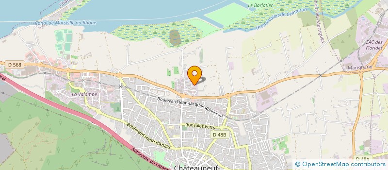 localisation de l'entreprise RESIDENCE CARAVANES à CHATEAUNEUF-LES-MARTIGUES