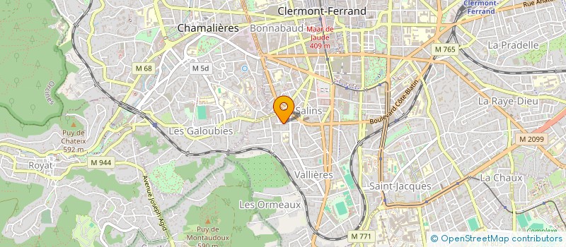 localisation de l'entreprise RESIDENCE CARINE  CLERMONT-FERRAND