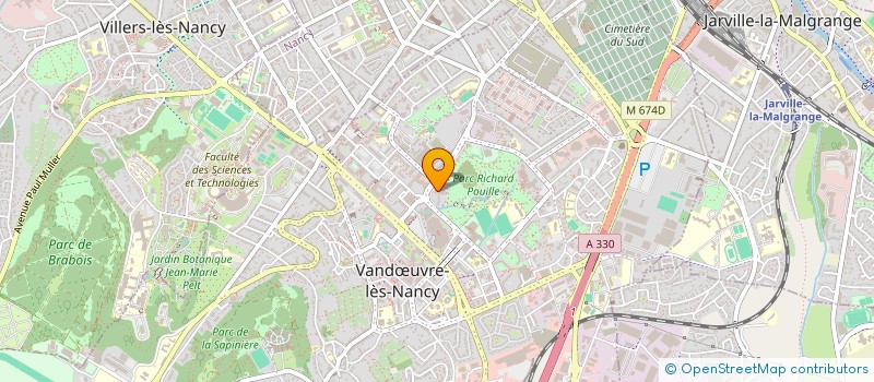 localisation de l'entreprise RESIDENCE CASSIOPEE  VANDUVRE-LES-NANCY