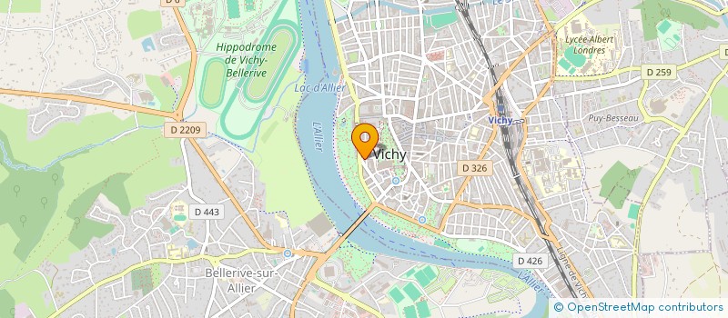 localisation de l'entreprise RESIDENCE CASTEL DES FLANDRES  VICHY