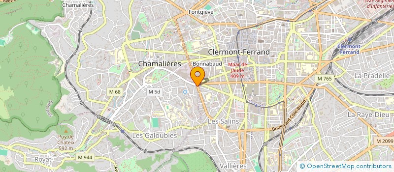 localisation de l'entreprise RESIDENCE CHAMBON  CHAMALIERES