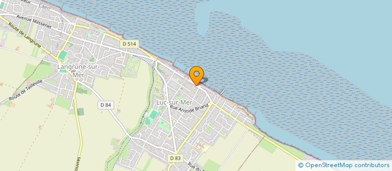 localisation de l'entreprise RESIDENCE CHARCOT  LUC-SUR-MER