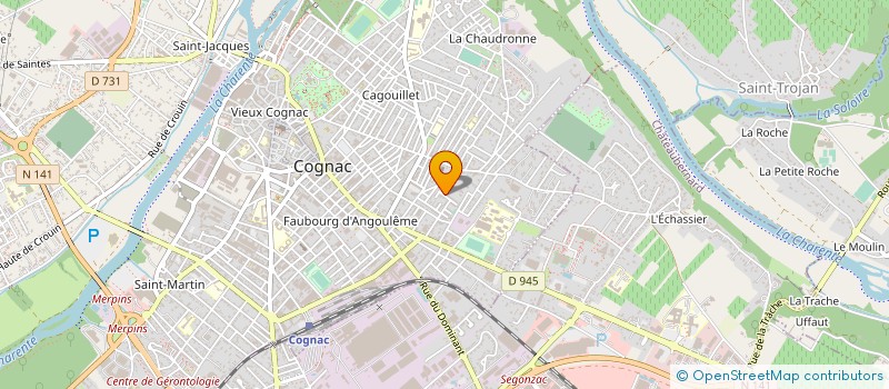 localisation de l'entreprise RESIDENCE CHARLES D ORLEANS à COGNAC