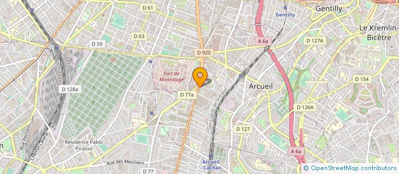 localisation de l'entreprise RESIDENCE CHLOROPHYLLE à ARCUEIL