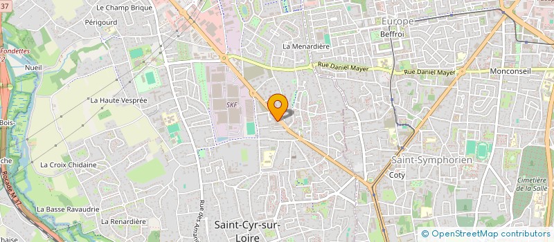 localisation de l'entreprise RESIDENCE CHOISILLE à SAINT-CYR-SUR-LOIRE