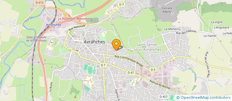 localisation de l'entreprise RESIDENCE CLAIREFONTAINE  AVRANCHES