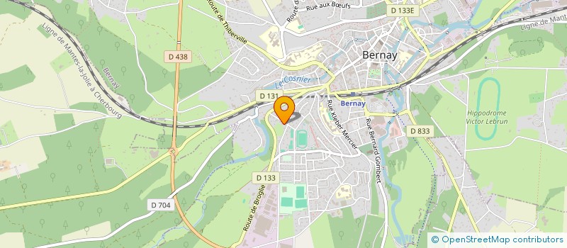 localisation de l'entreprise RESIDENCE CLAIRVAL  BERNAY