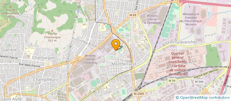 localisation de l'entreprise RESIDENCE CLEMENTEL  CLERMONT-FERRAND