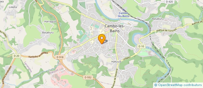 localisation de l'entreprise RESIDENCE CLOS IPARLA  CAMBO-LES-BAINS