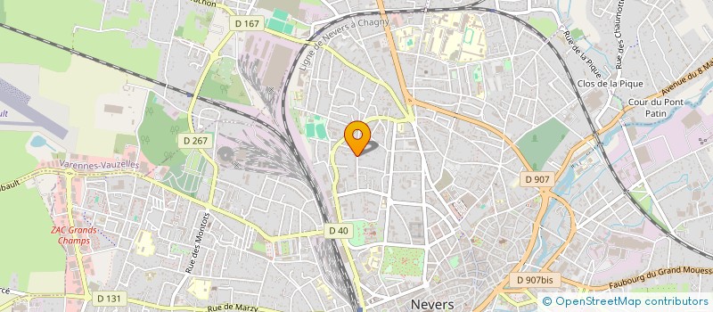 localisation de l'entreprise RESIDENCE COMMANDAT BARAT à NEVERS