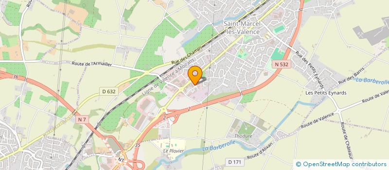 localisation de l'entreprise RESIDENCE CONFORT à SAINT-MARCEL-LES-VALENCE