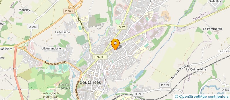 localisation de l'entreprise RESIDENCE CONSTANCE  COUTANCES