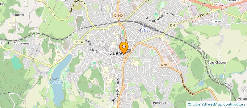 localisation de l'entreprise RESIDENCE CONTINENTALE à GUERET