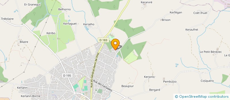 localisation de l'entreprise RESIDENCE CORALIE  SURZUR