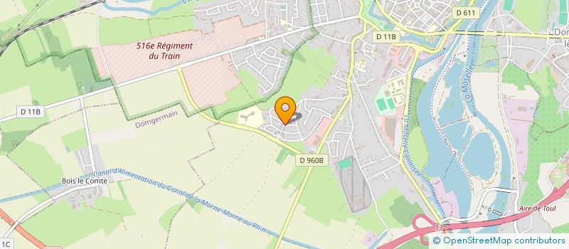 localisation de l'entreprise RESIDENCE COTES DE TOUL CEG  TOUL