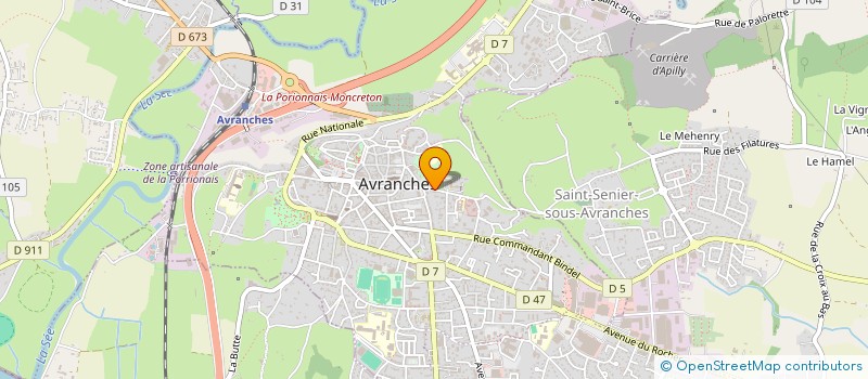 localisation de l'entreprise RESIDENCE CROIX PERRIERES  AVRANCHES