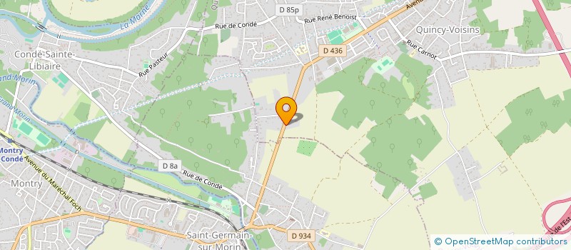 localisation de l'entreprise RESIDENCE CURIE  QUINCY-VOISINS