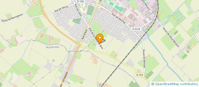 localisation de l'entreprise RESIDENCE D ACCUEIL DE LA MOTTE AU BOIS à MORBECQUE