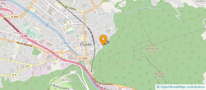 localisation de l'entreprise RESIDENCE D'ACCUEIL MONTOULIVET à CLUSES