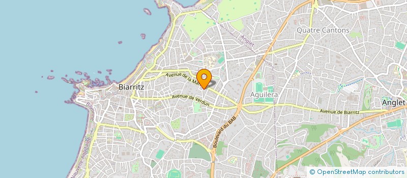 localisation de l'entreprise RESIDENCE D'AILLET à BIARRITZ