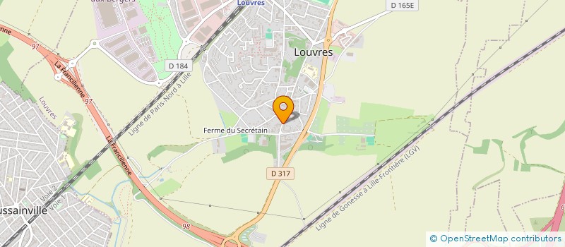 localisation de l'entreprise RESIDENCE D'ORVILLE  LOUVRES