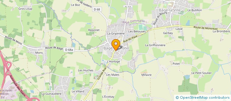 localisation de l'entreprise RESIDENCE D'URFE à BAGE-LE-CHATEL