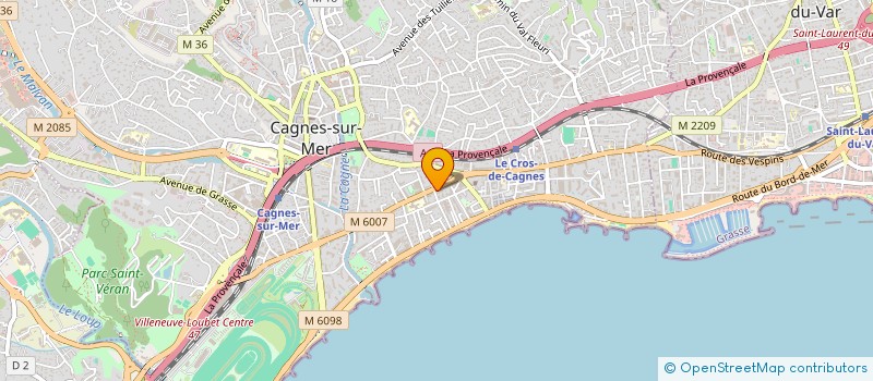 localisation de l'entreprise RESIDENCE DANIELLA à CAGNES-SUR-MER