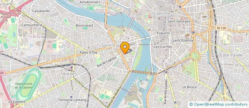 localisation de l'entreprise RESIDENCE DANJOIE. GESTION GICA CONSEIL  TOULOUSE