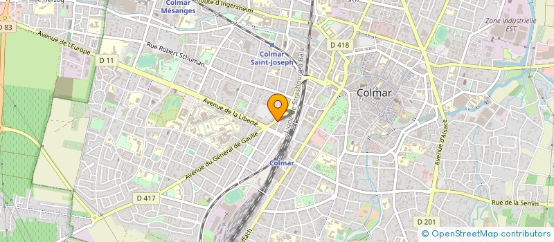 localisation de l'entreprise RESIDENCE DE GAULLE  COLMAR