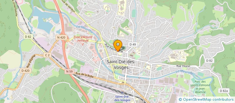 localisation de l'entreprise RESIDENCE DE L AGE D OR à SAINT-DIE-DES-VOSGES
