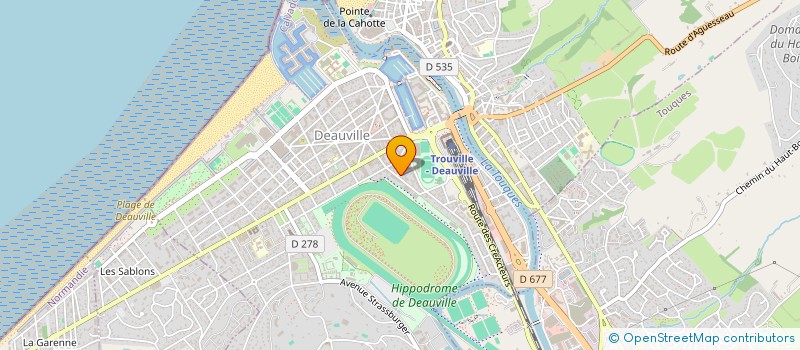 localisation de l'entreprise RESIDENCE DE L'AVENIR  DEAUVILLE