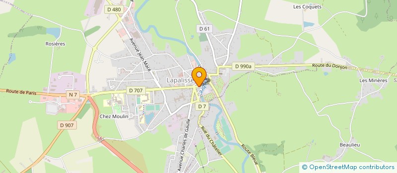 localisation de l'entreprise RESIDENCE DE L ECU  LAPALISSE