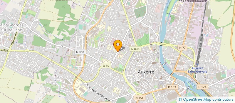 localisation de l'entreprise RESIDENCE DE L'HORLOGE à AUXERRE