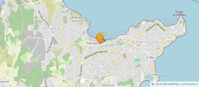 localisation de l'entreprise RESIDENCE DE L HOTEL DES BAINS à PERROS-GUIREC