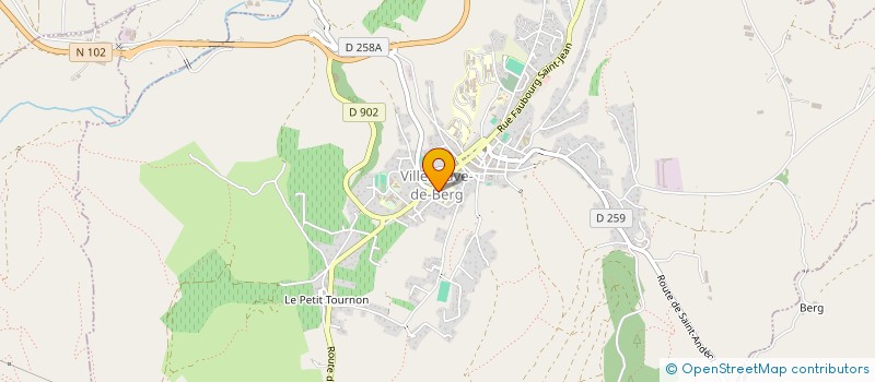 localisation de l'entreprise RESIDENCE DE L'IBIE  VILLENEUVE-DE-BERG