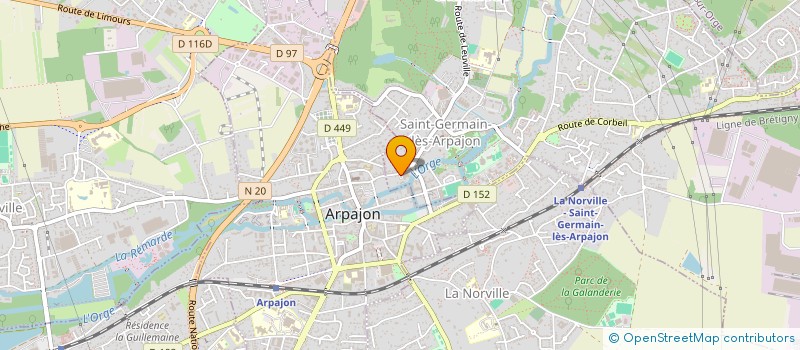 localisation de l'entreprise RESIDENCE DE L ORGE à SAINT-GERMAIN-LES-ARPAJON