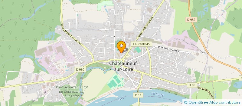 localisation de l'entreprise RESIDENCE DE LA BUTTE à CHATEAUNEUF-SUR-LOIRE