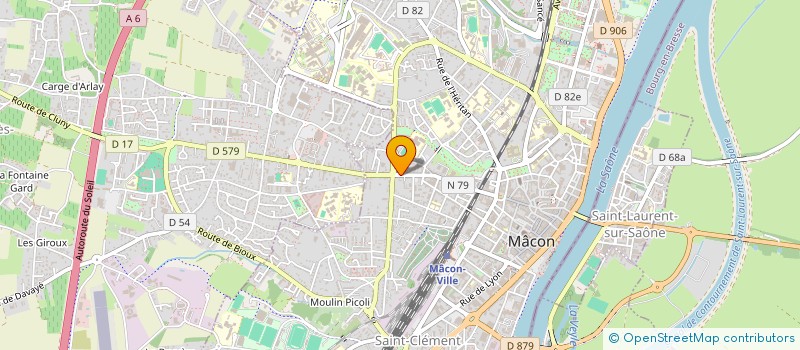 localisation de l'entreprise RESIDENCE DE LA CHARMERAIE TROIS à MACON