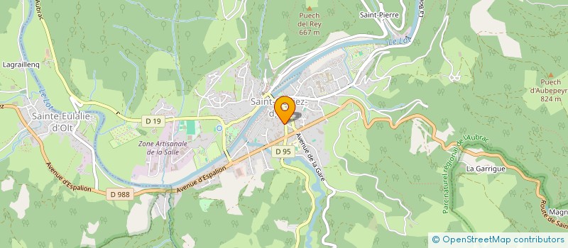 localisation de l'entreprise RESIDENCE DE LA FONTAINE  SAINT GENIEZ D'OLT ET D'AUBRAC